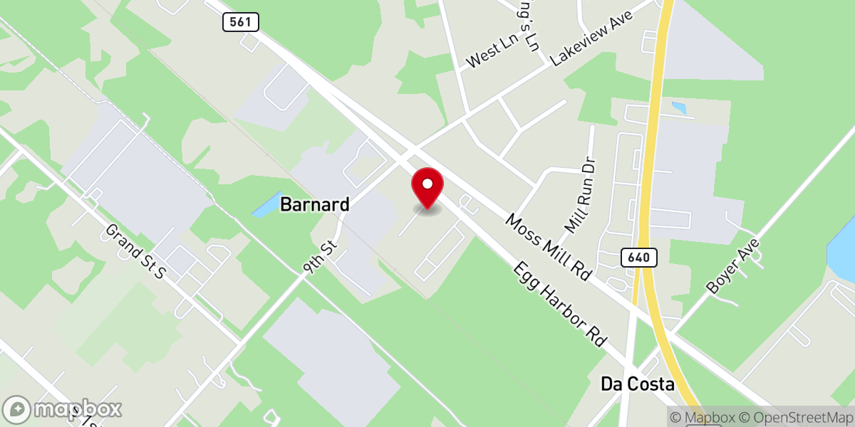 Map showing location of Calvary Chapel of Hammointon