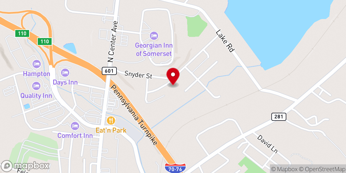 Map showing location of First Apostolic Church of Somerset