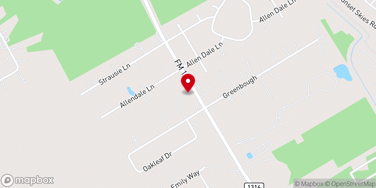 Map showing location of North Point FWB Church