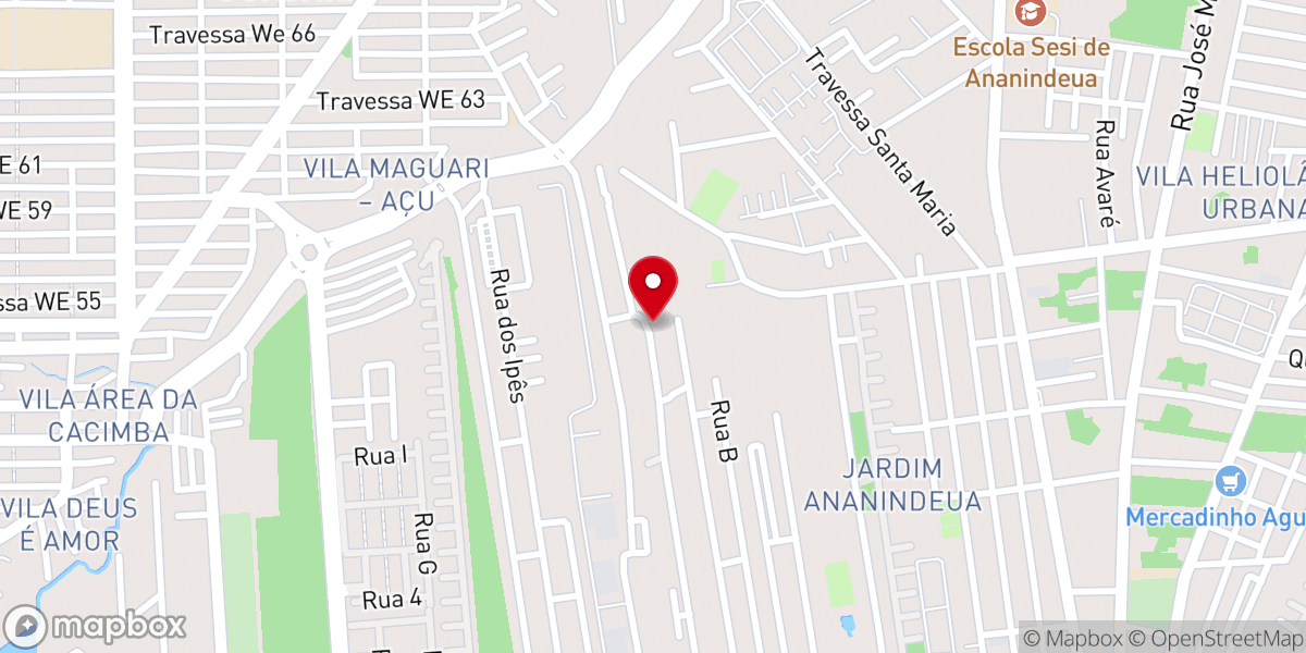 Map showing location of Igreja Evangélica Aliança Com Deus
