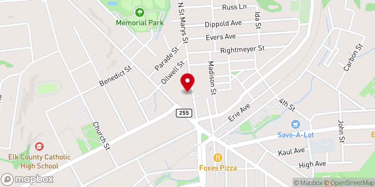 Map showing location of St Agnes Episcopal Church