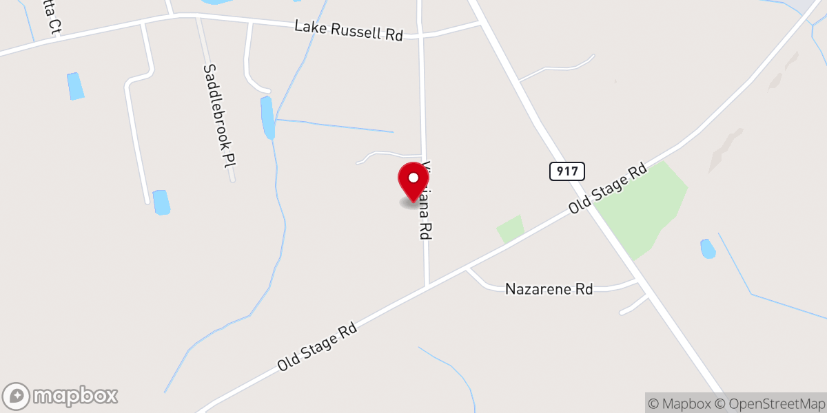 Map showing location of McRae Family Farms