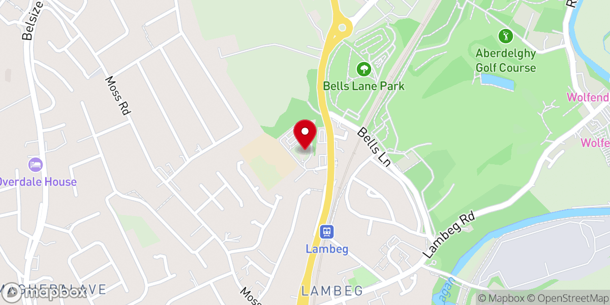 Map showing location of St. Colman's Catholic Church