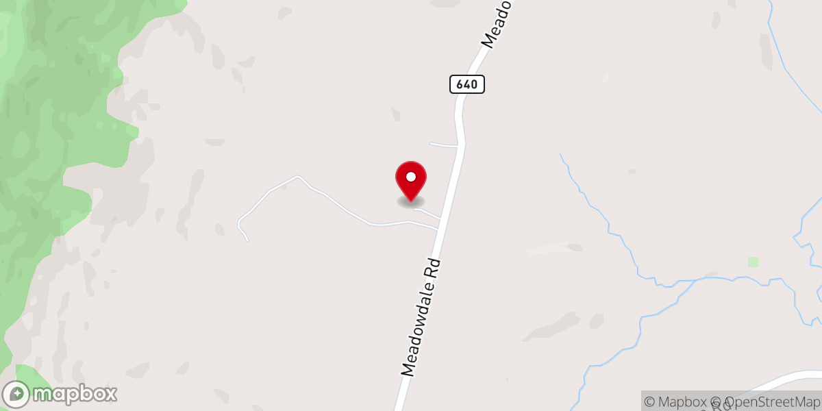 Map showing location of Church of the Old Oak (formerly Pisgah Presbyterian Church)