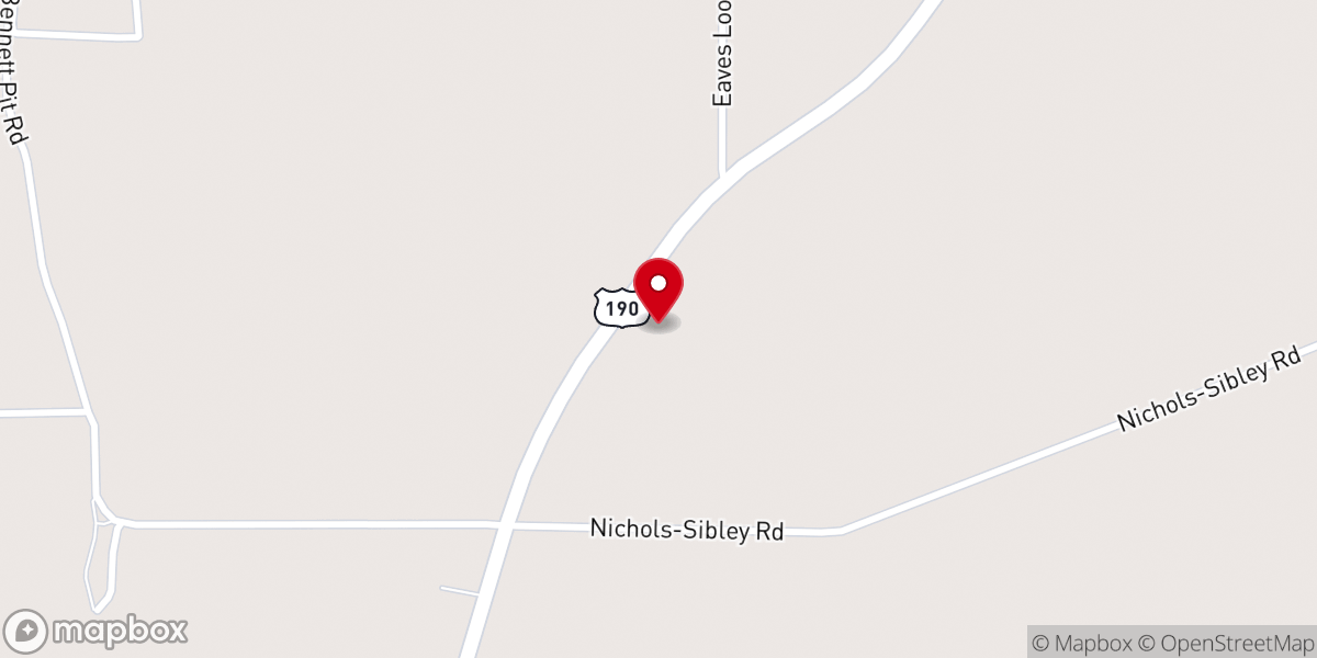 Map showing location of Trout Church