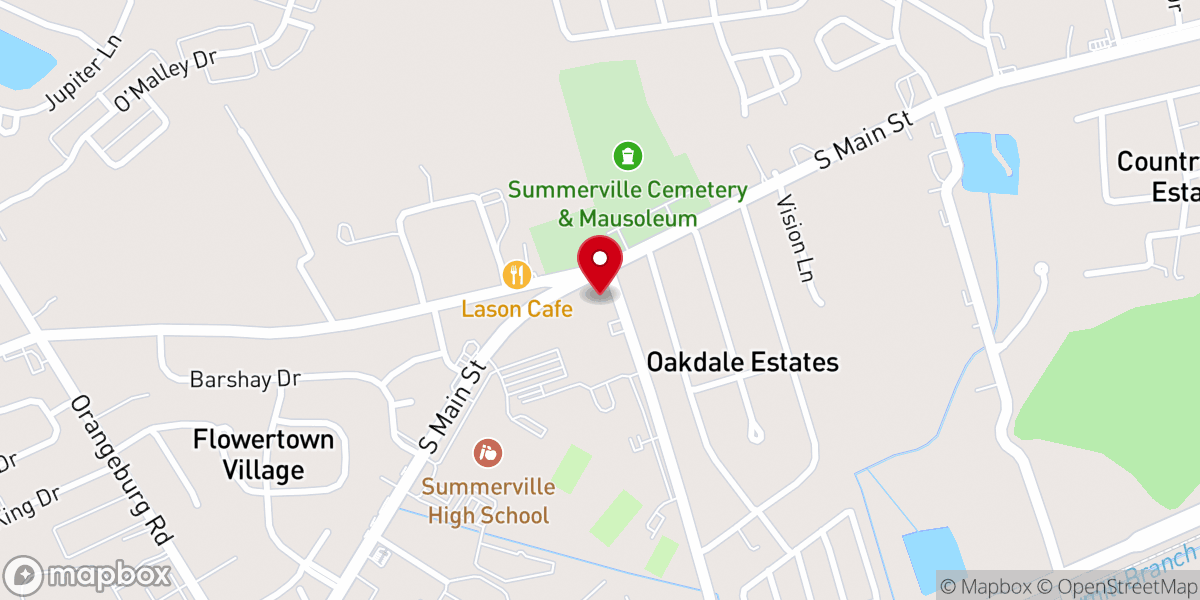Map showing location of Boone Hill United Methodist