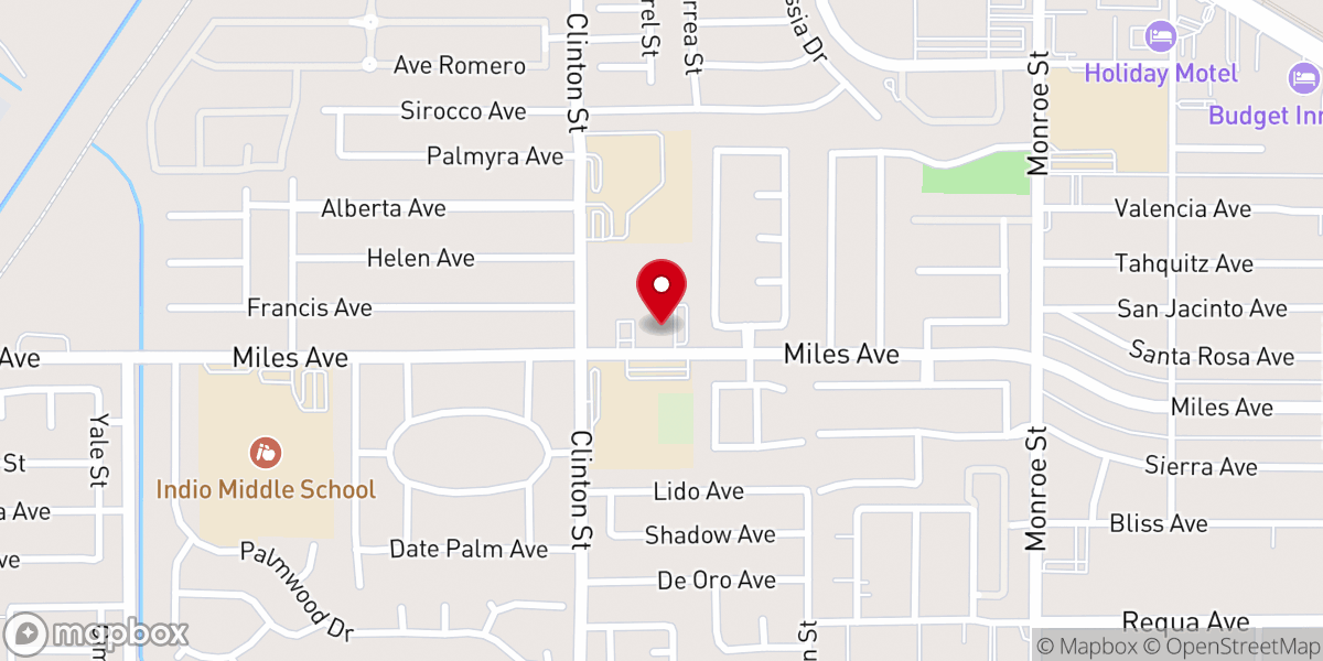 Map showing location of Living Word In The Desert