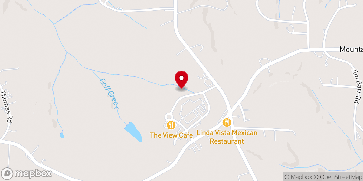 Map showing location of Grace Baptist Tabernacle