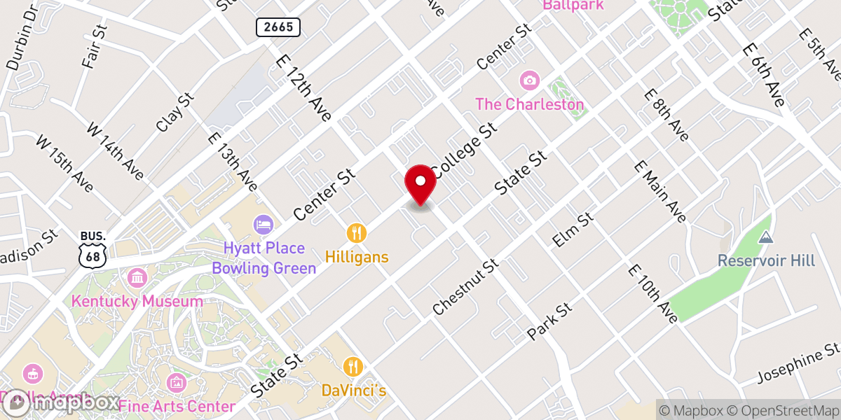Map showing location of Christ Episcopal Church