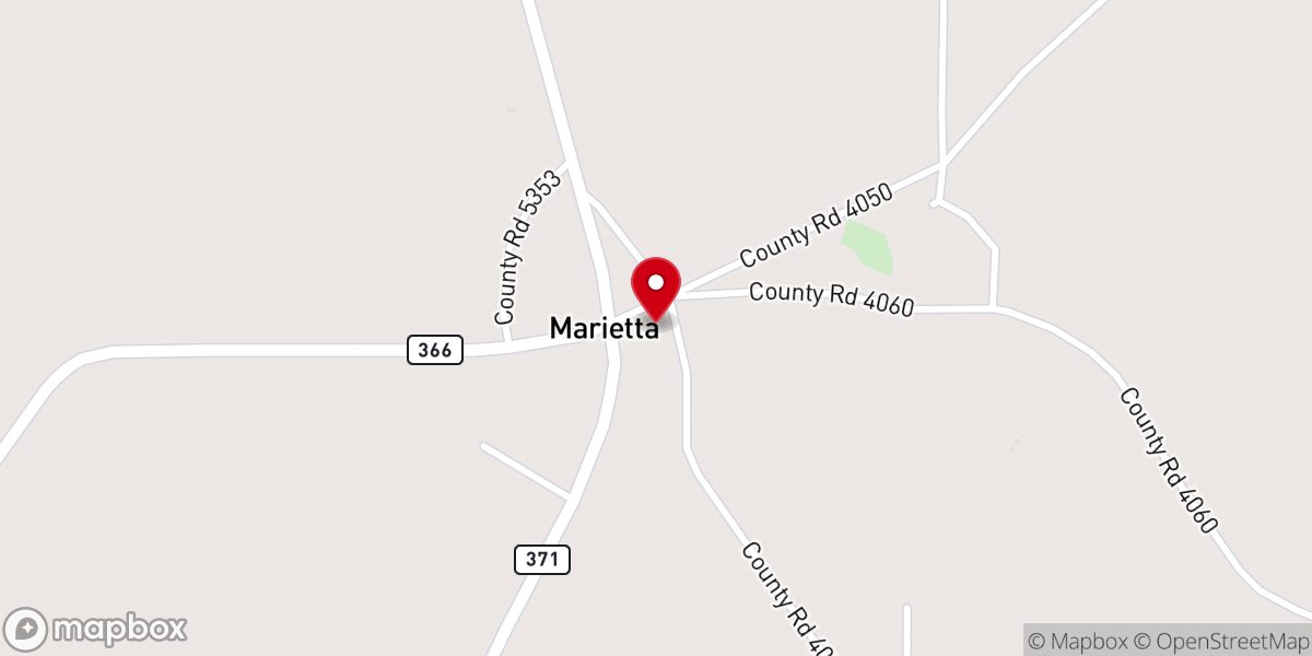 Map showing location of Church of Christ