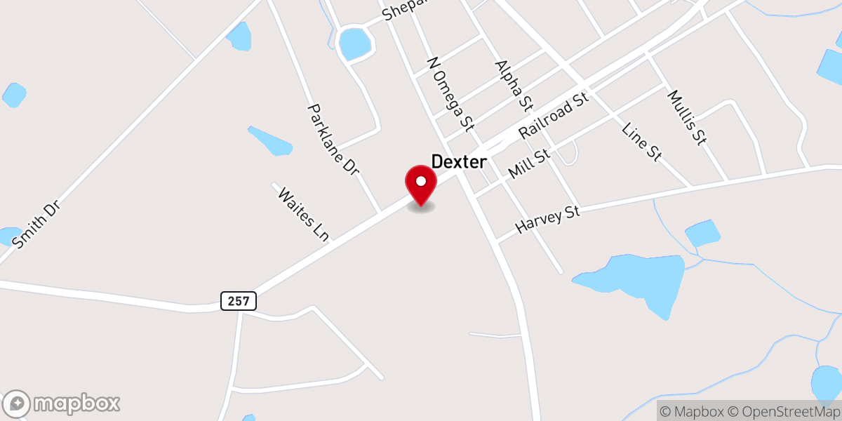 Map showing location of Dexter Assembly