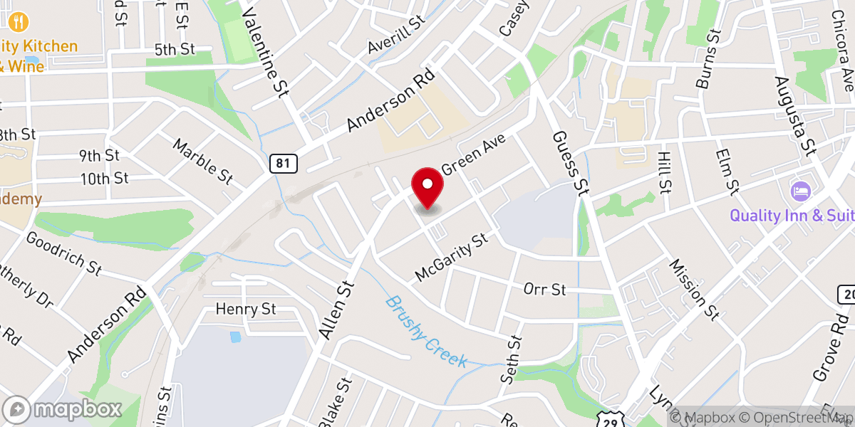 Map showing location of Word of Faith Christian Fellowship