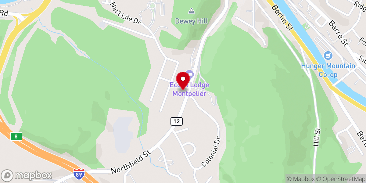 Map showing location of Shepherd of the Hill Church