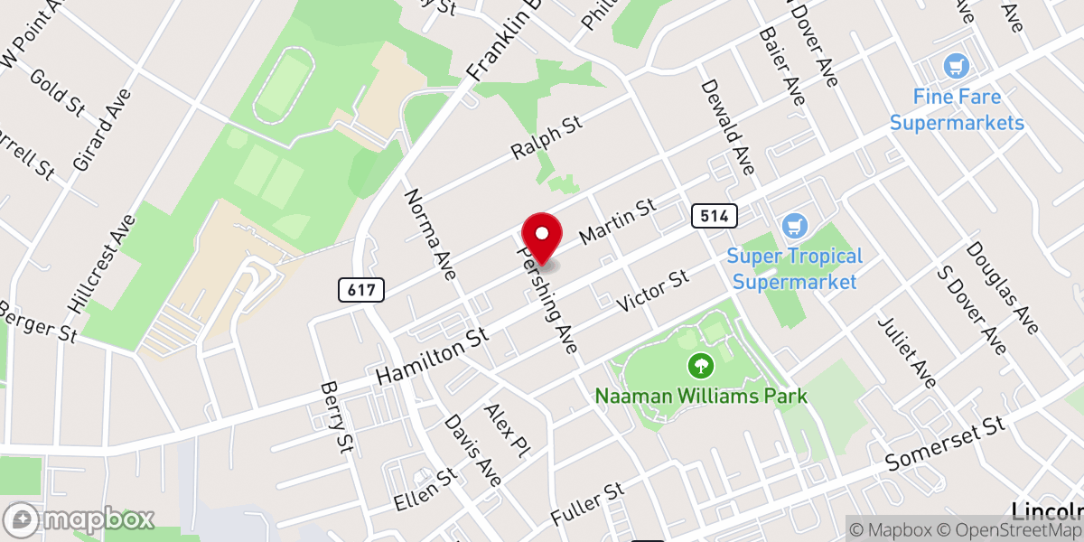 Map showing location of Somerset Baptist Church