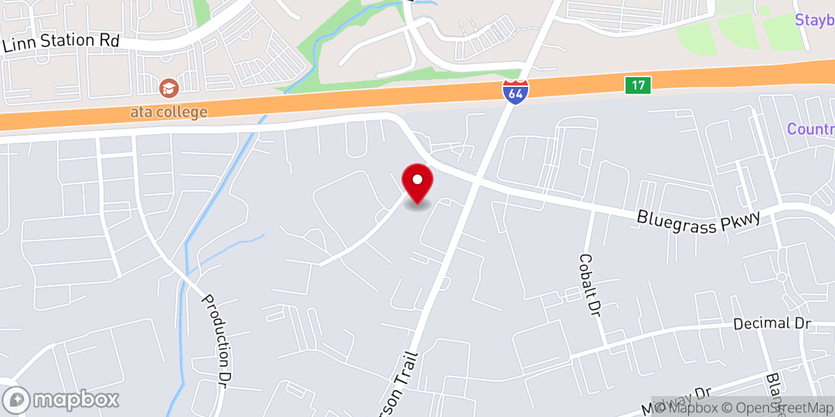 Map showing location of The River Community Church