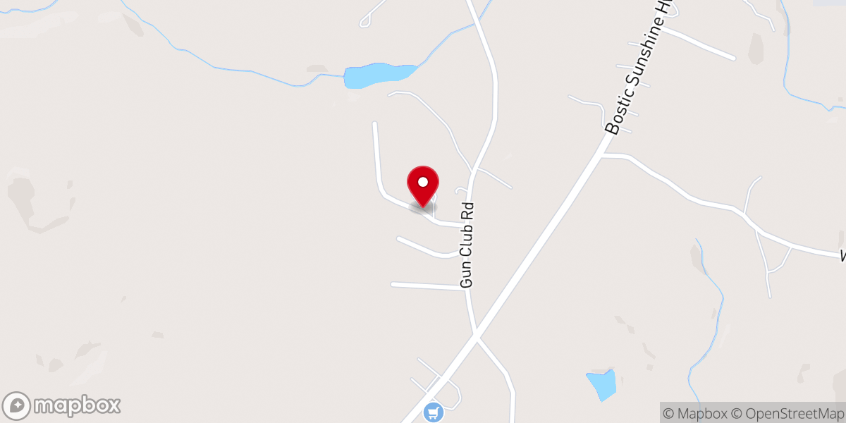 Map showing location of New Vernon Church