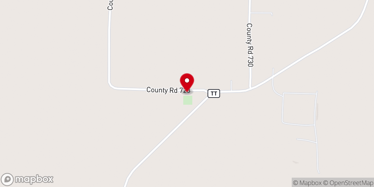 Map showing location of Mount Pleasant Church