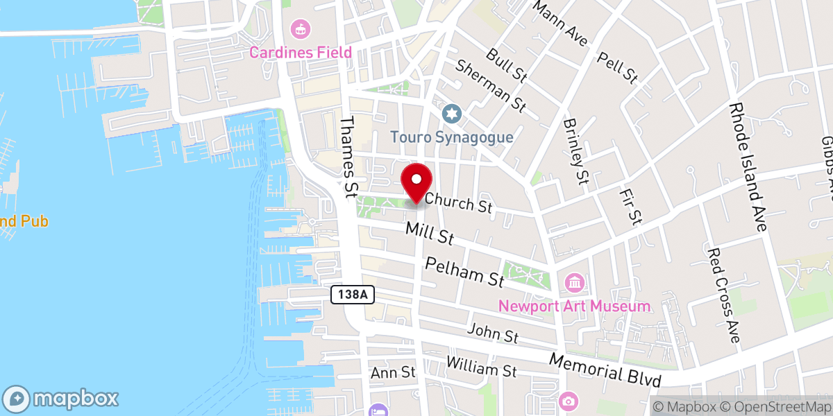 Map showing location of Holy Trinity