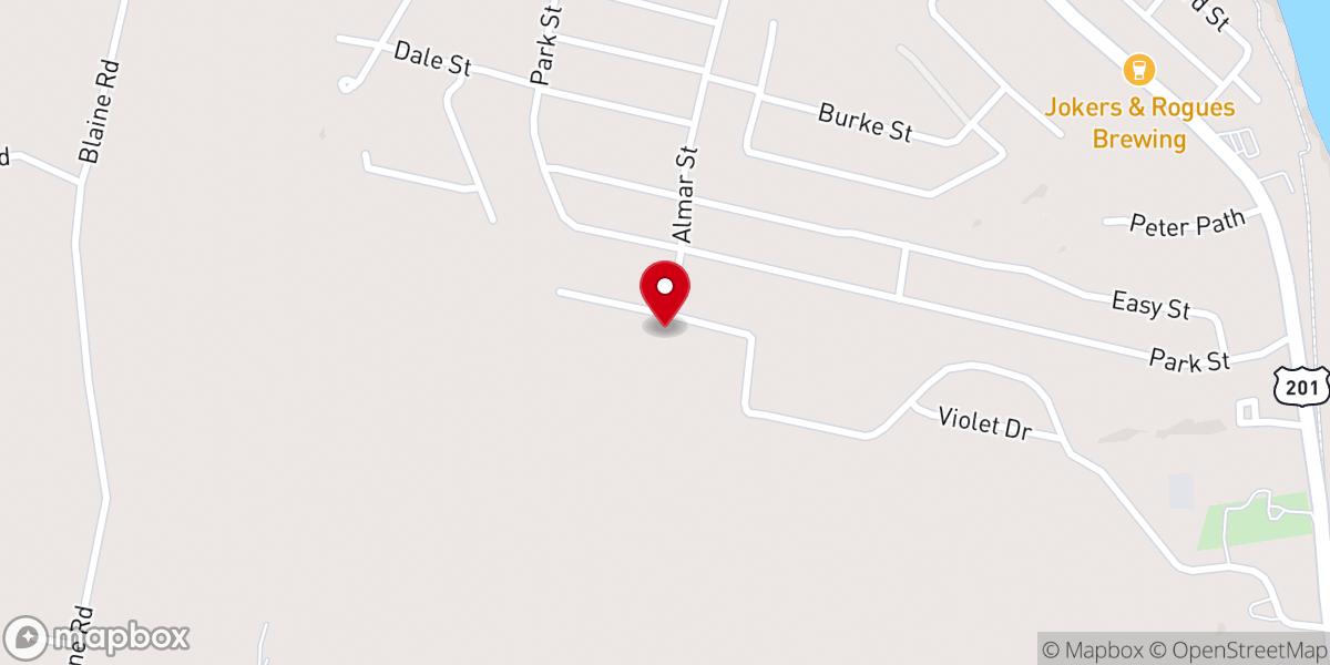 Map showing location of Maine District Church-Nazarene