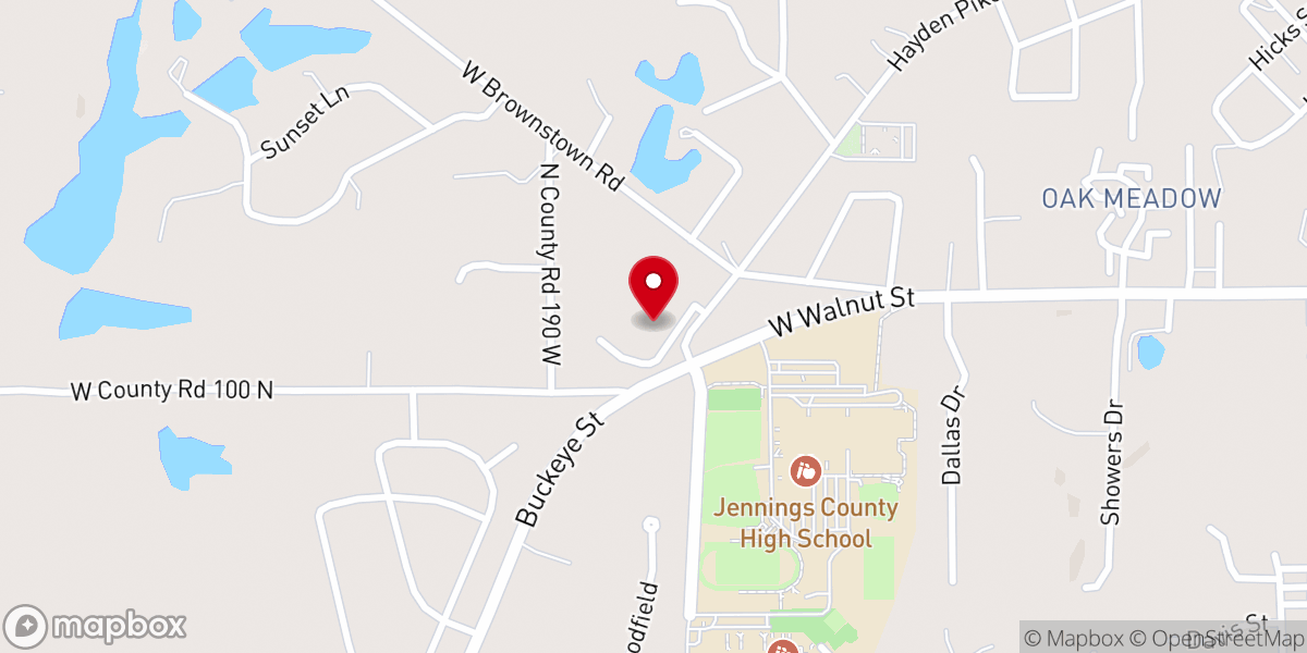 Map showing location of First Baptist Church