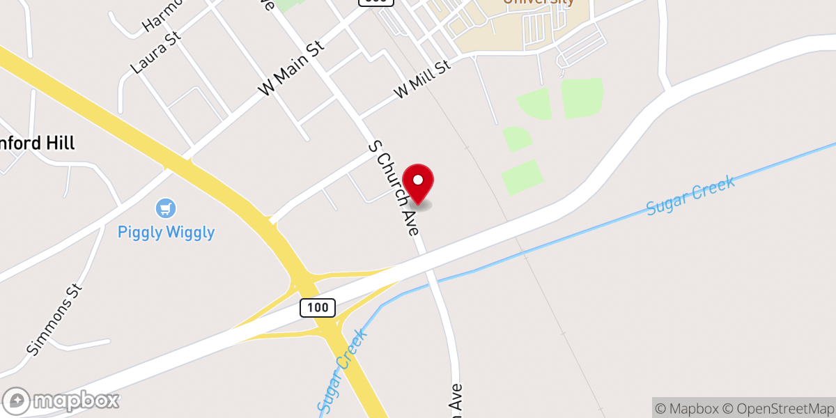 Map showing location of Country Antiques