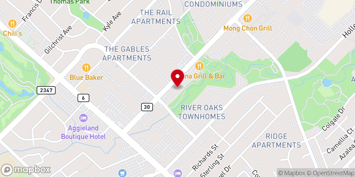 Map showing location of Connecting Point Church