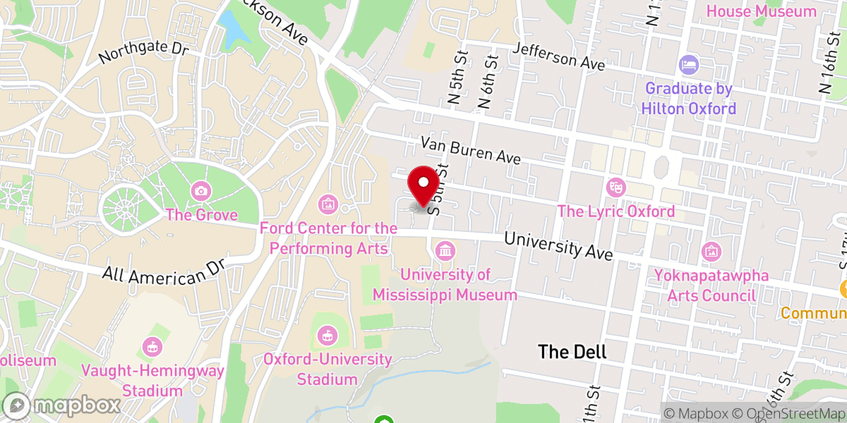 Map showing location of St. John Evangelist Catholic Church