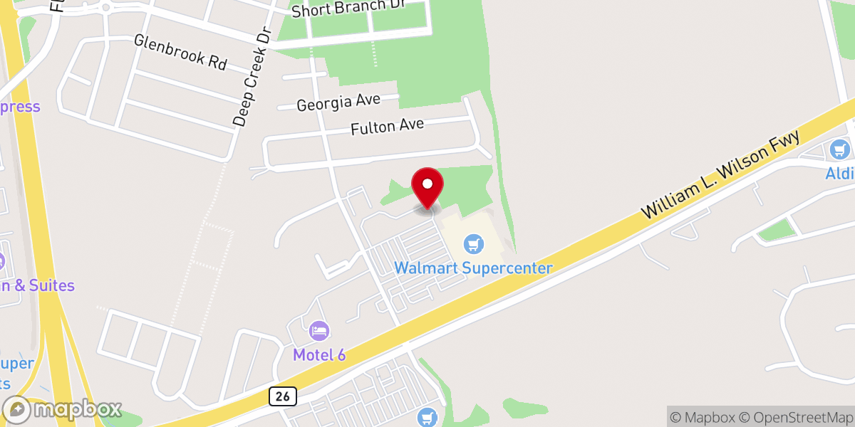 Map showing location of Riverside Church