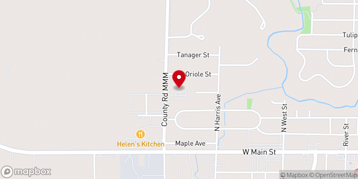 Map showing location of Grace Evangelical Lutheran Church