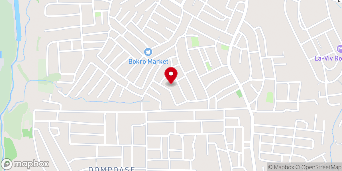 Map showing location of Mount Sinai Methodist Church Dompoase