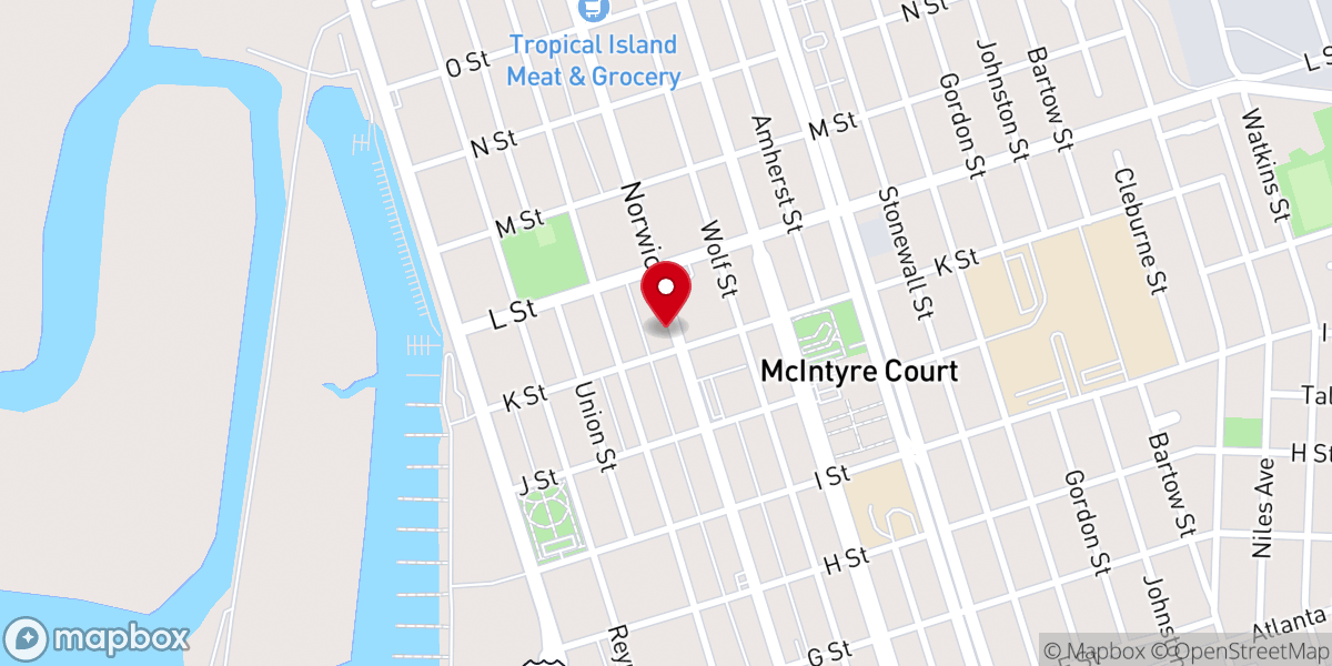 Map showing location of McKendree Methodist Church