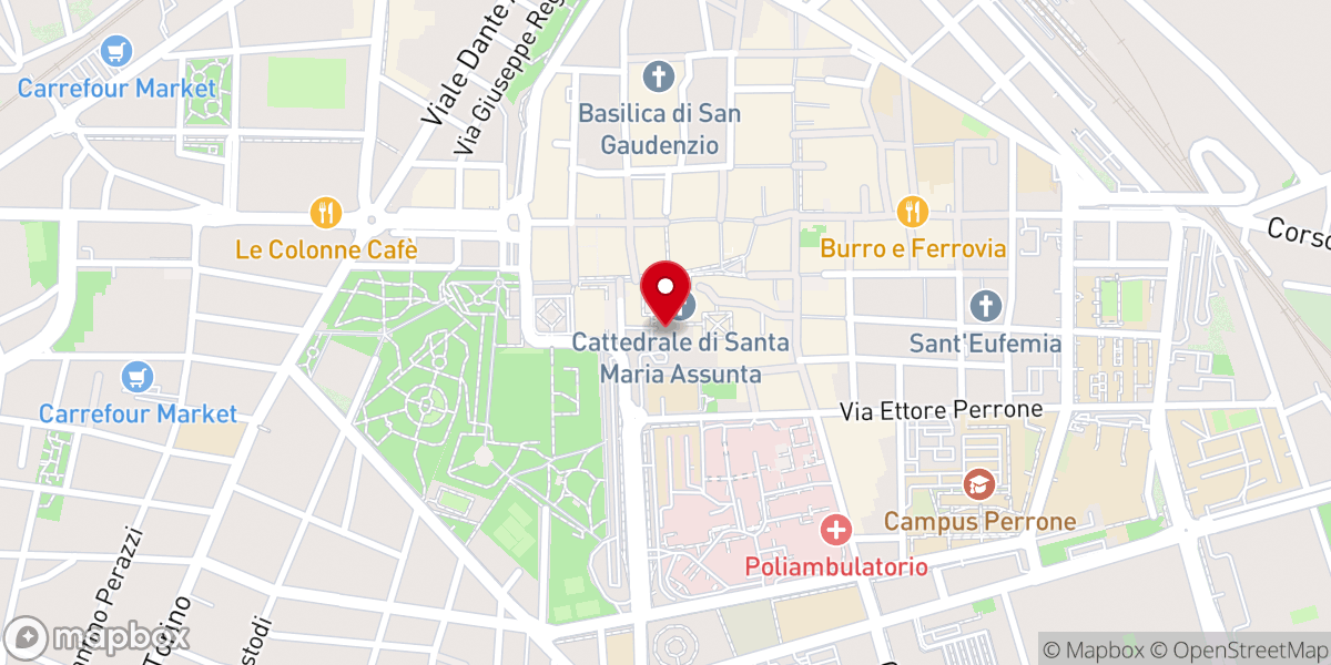 Map showing location of Centro Missionario Diocesano