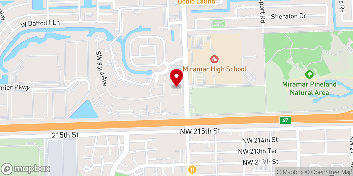 Map showing location of ChristWay Baptist Church
