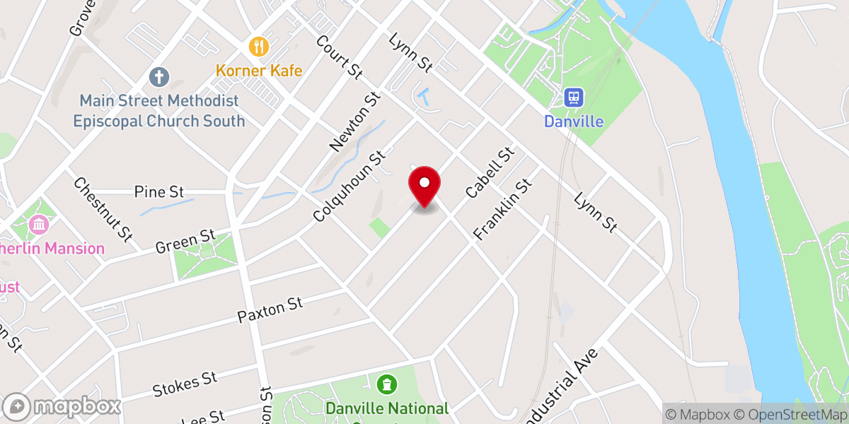 Map showing location of The Redemption Center Church