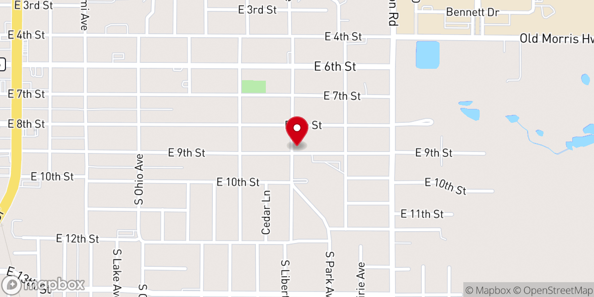 Map showing location of Faith Deliverance Christian