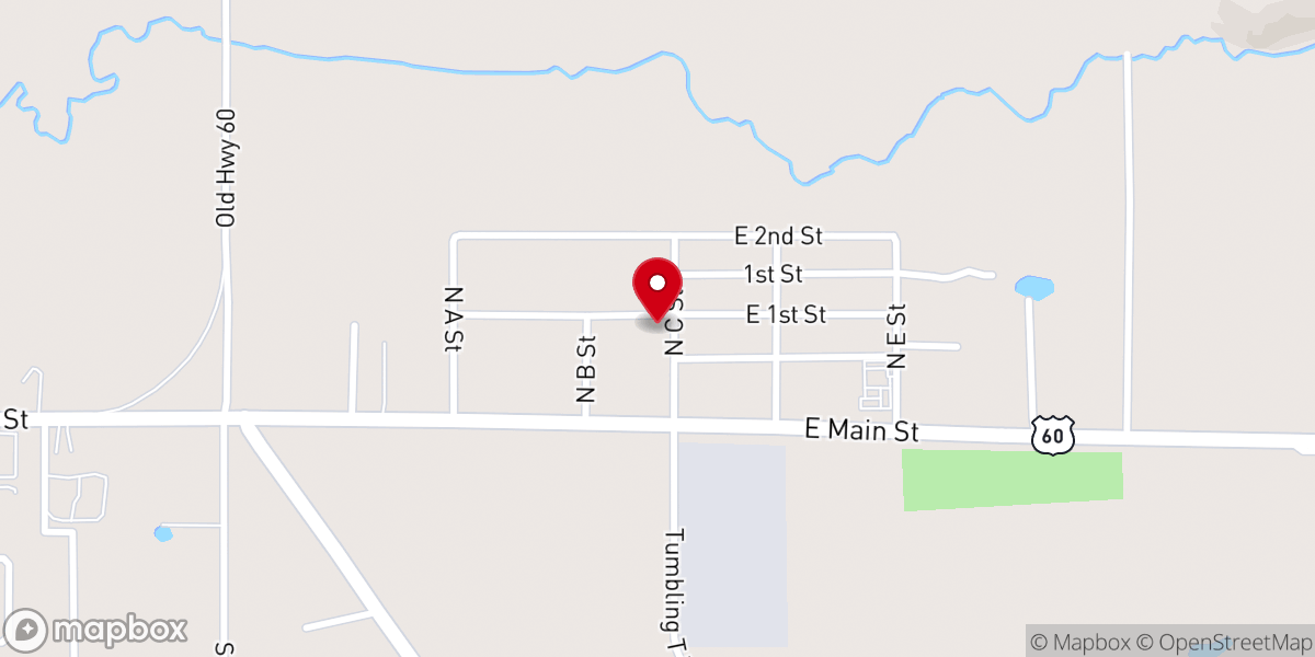 Map showing location of Round Valley Cares - Food Pantry