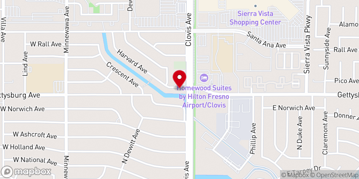 Map showing location of Pentecostal Church-God Headquarters