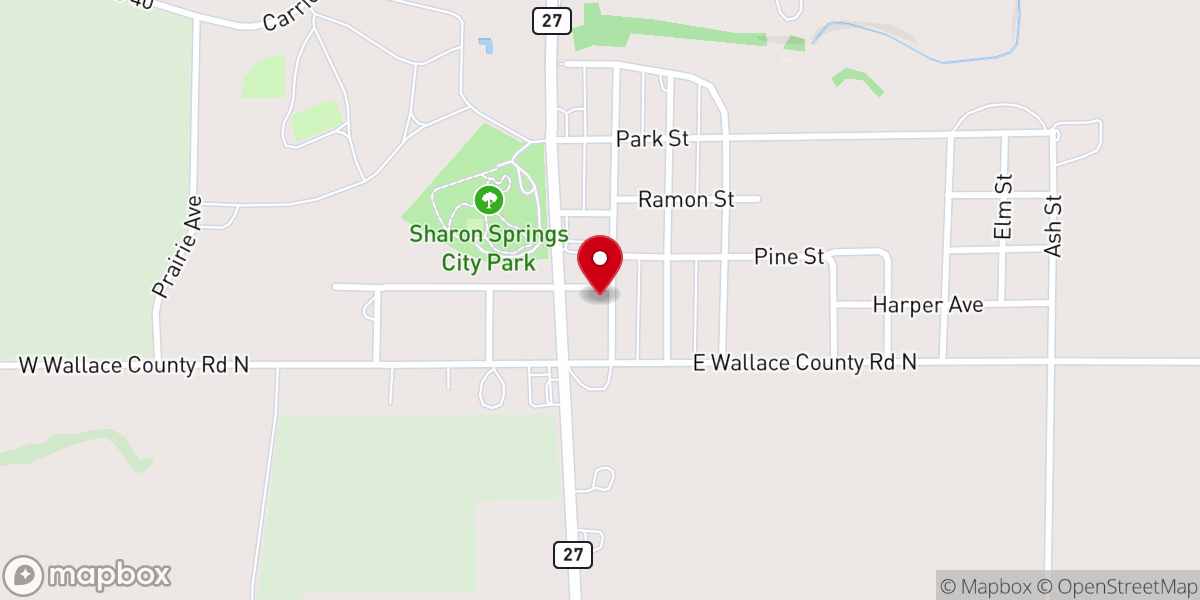 Map showing location of Lutheran Church