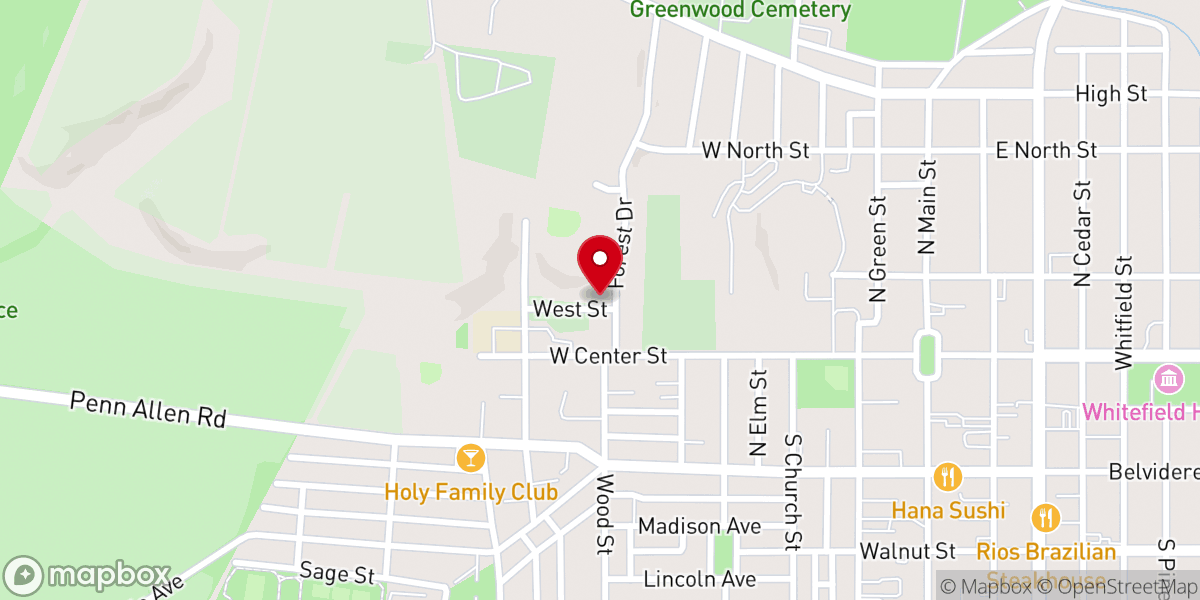 Map showing location of Parish Office