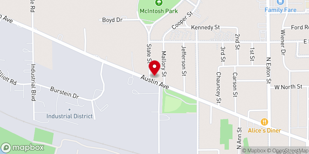 Map showing location of Holy Ascension Orthodox Church