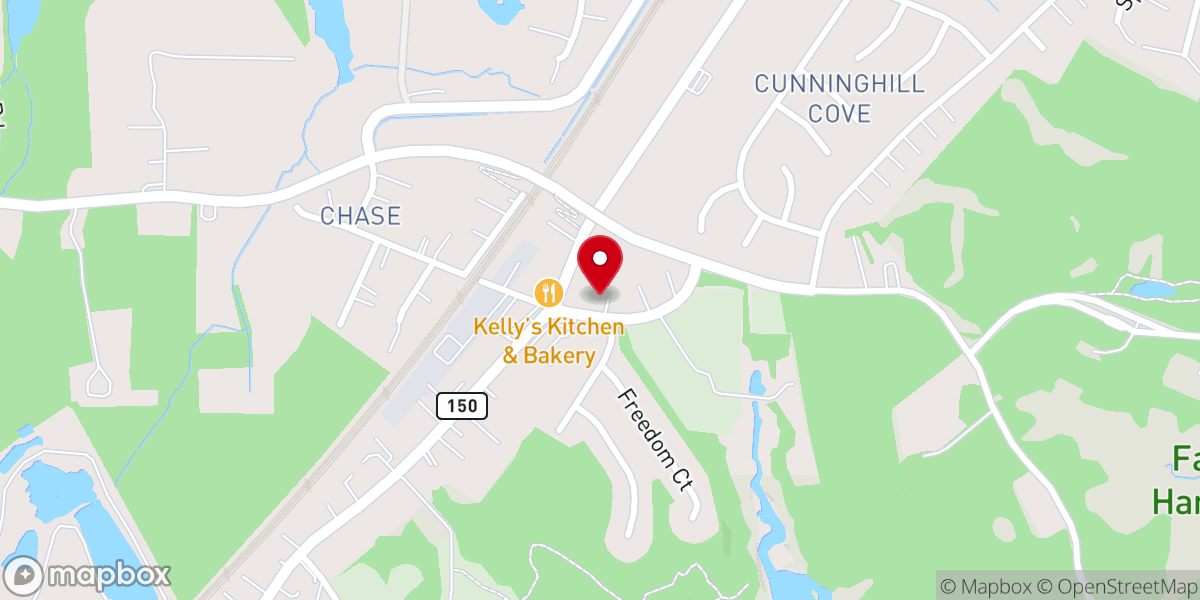 Map showing location of J & C Unity Christian Church