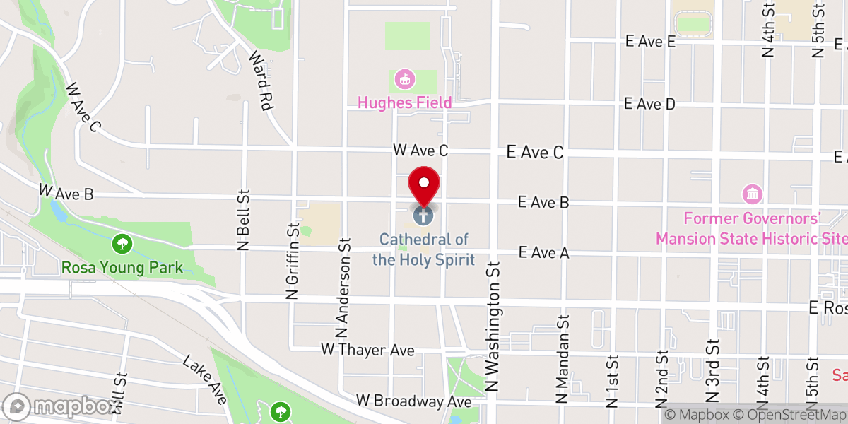 Map showing location of Alta Church