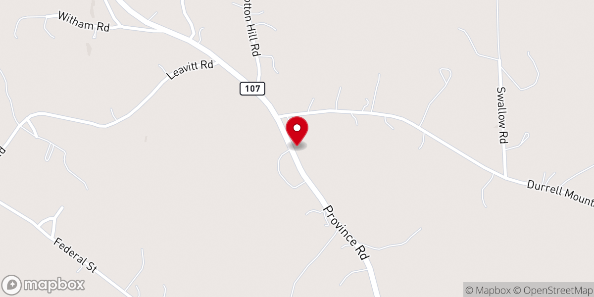 Map showing location of Province Road Meeting Hall