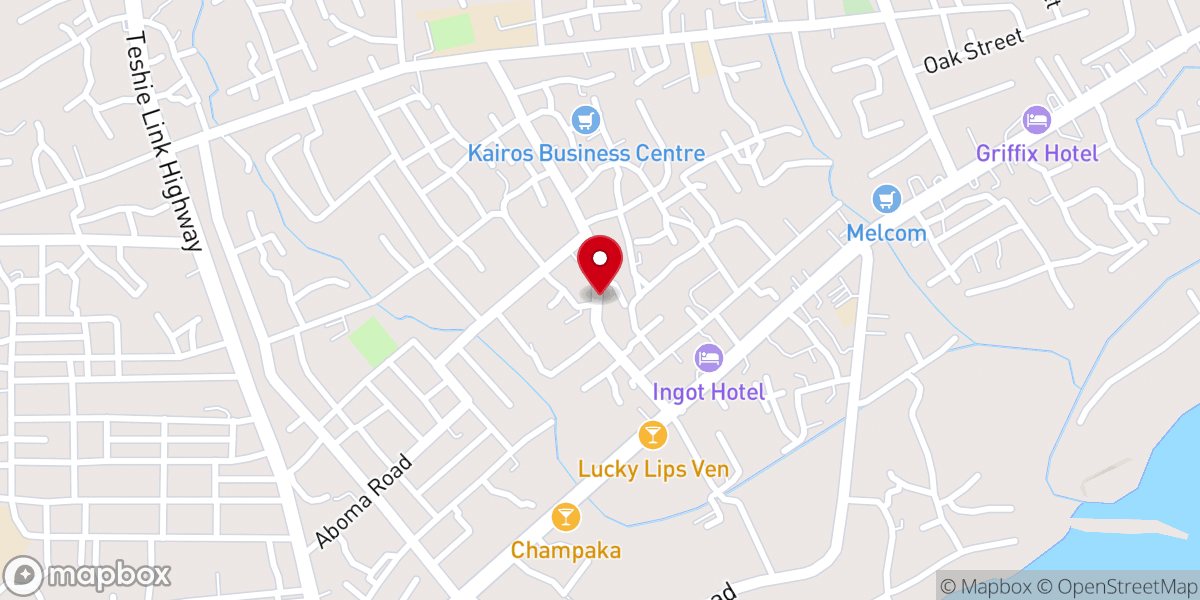 Map showing location of Christ Apostolic Church, Central Assembly, Teshie