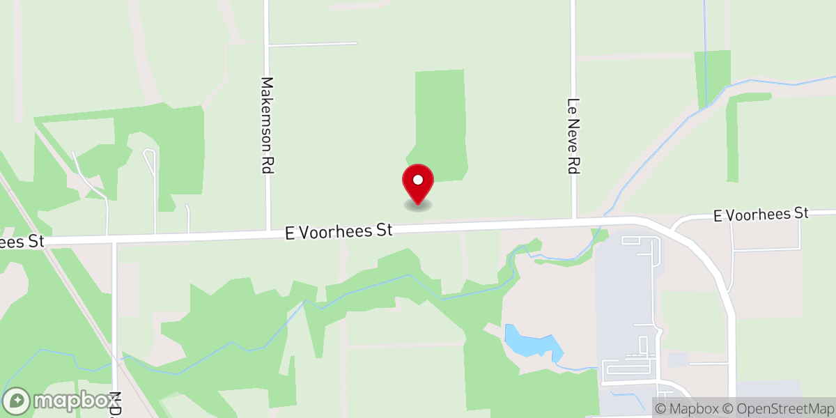 Map showing location of Hopewell Church