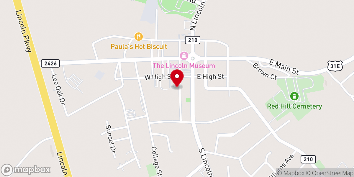 Map showing location of Our Lady of Mercy Church