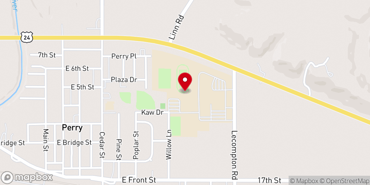 Map showing location of Anchor Church Perry
