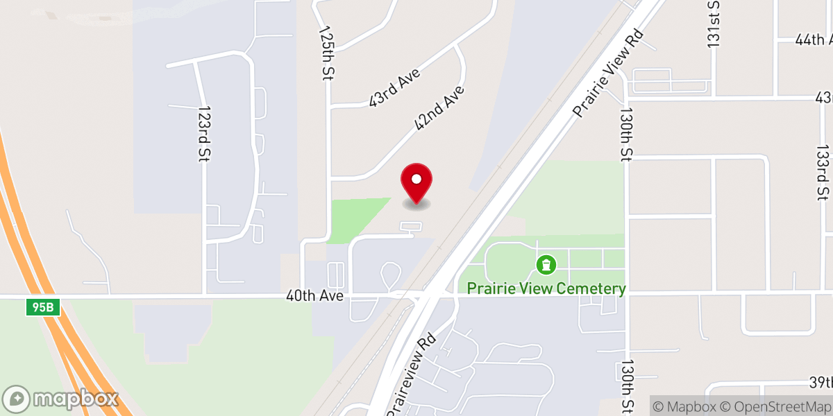 Map showing location of Landmark Christian Church