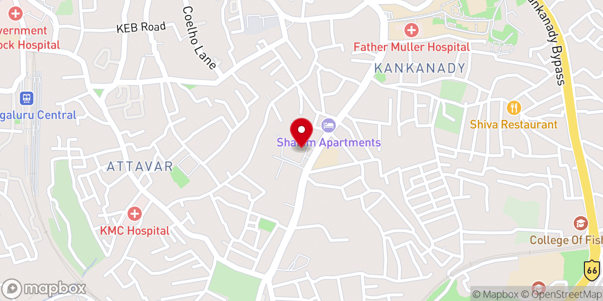 Map showing location of St. Joseph's Church