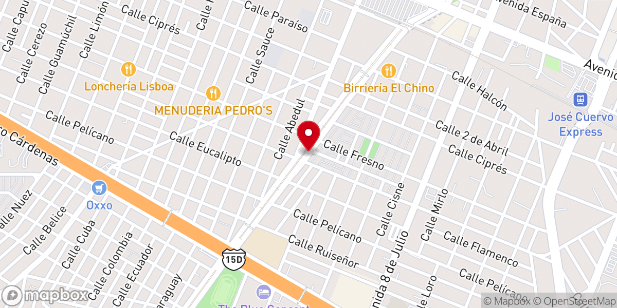 Map showing location of Parroquia de San Pío X y Santa Filomena